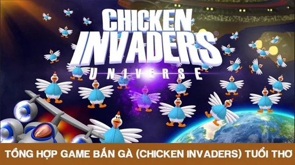 game bắn trứng - Chicken Invaders